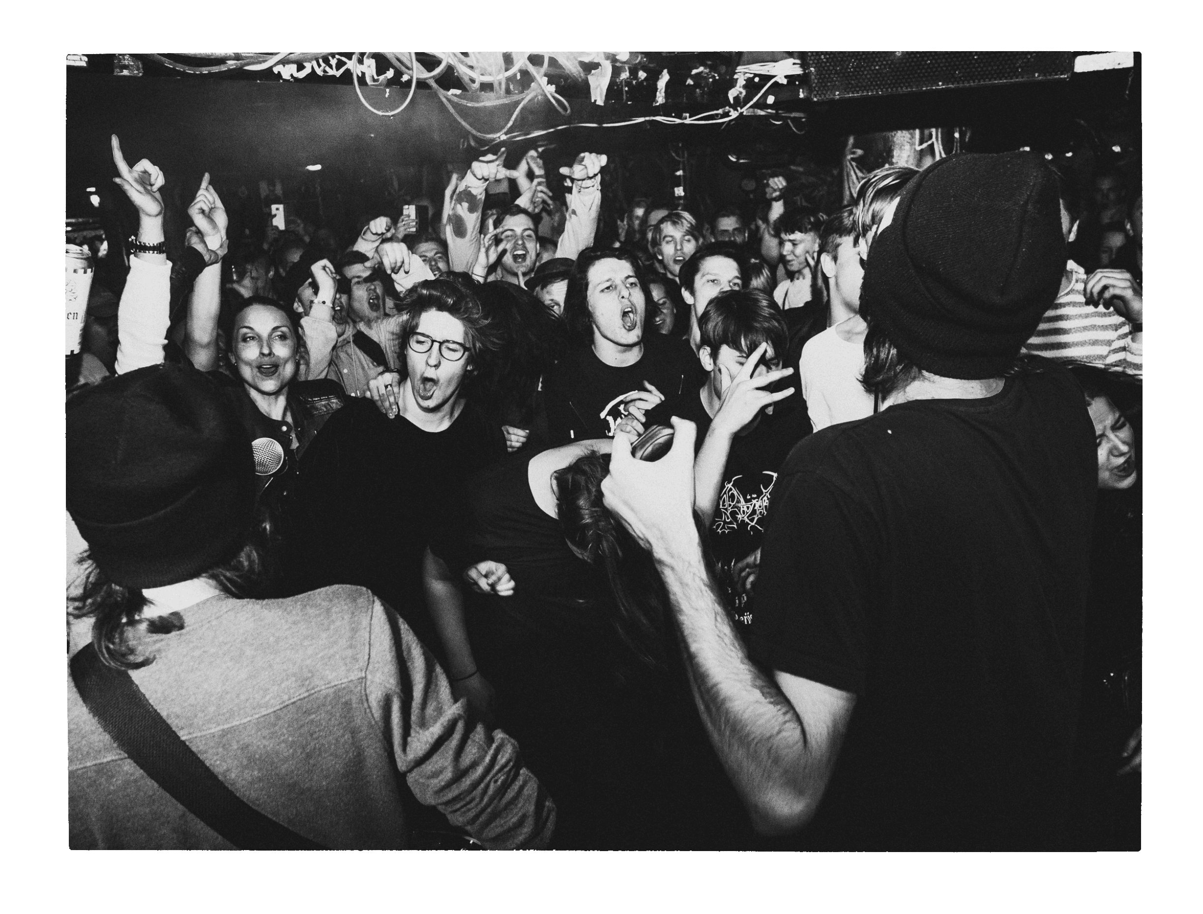 Olli performing live at a gig